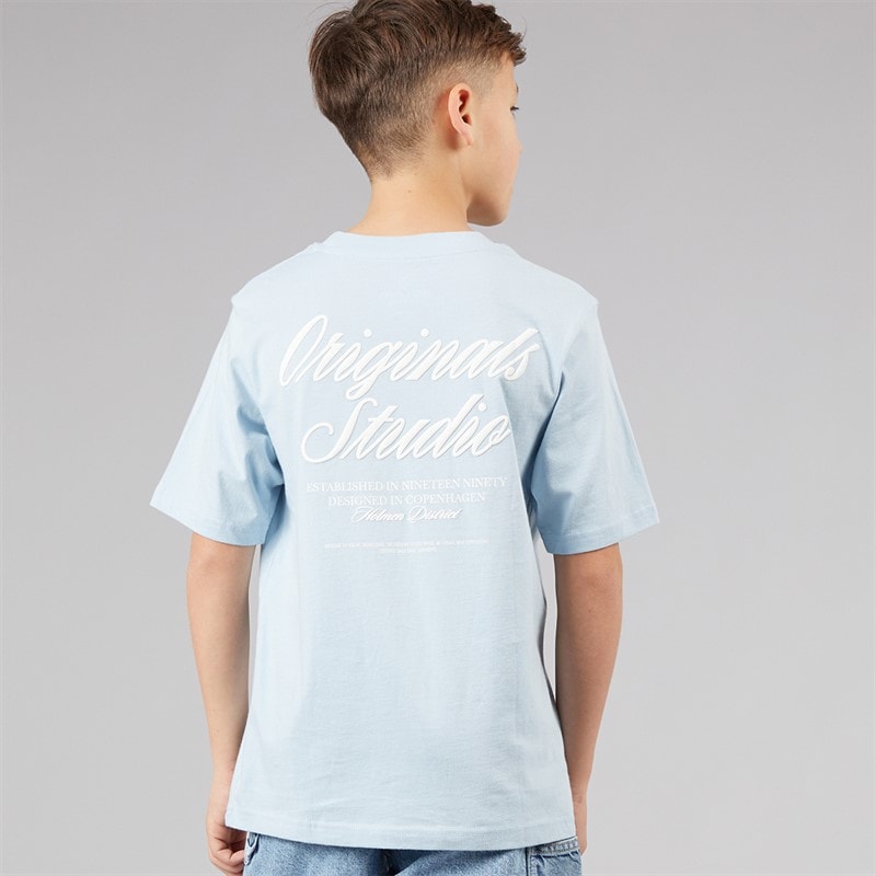 JACK & JONES Boys Norrebro T-Shirt Skyway - Image 3