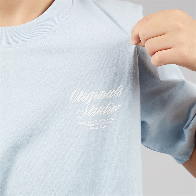 JACK & JONES Boys Norrebro T-Shirt Skyway - Image 5