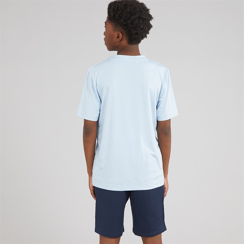 JACK & JONES Boys Mountain Tech T-Shirt And Shorts Set Cashmere Blue - Image 2