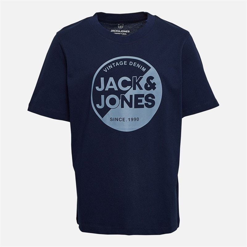JACK & JONES Boys Andrew Five Pack T-Shirts Black - Image 3