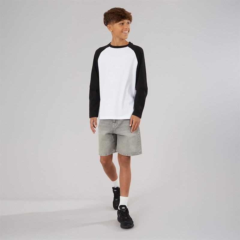 JACK & JONES Boys Tony AKM 310 Shorts Grey Denim - Image 4