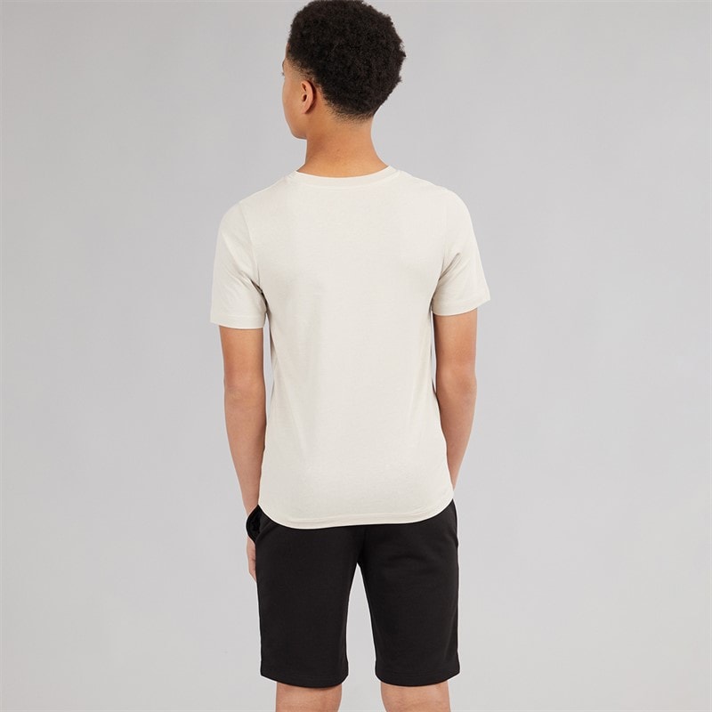 JACK & JONES Boys Beau T-Shirt And Shorts Set Moonbeam - Image 2