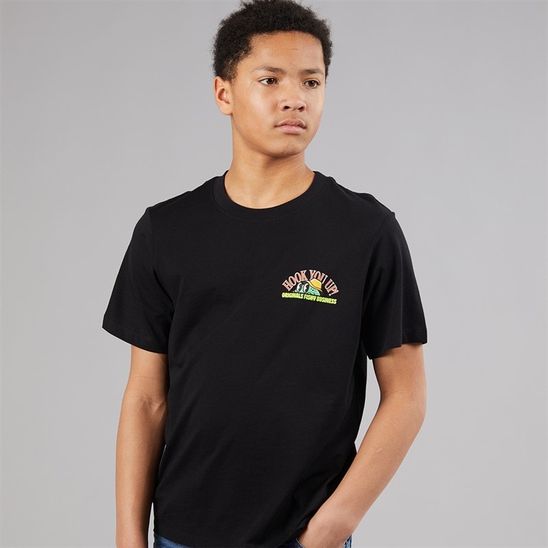 JACK & JONES Boys Bigwig T-Shirt Black - Image 2