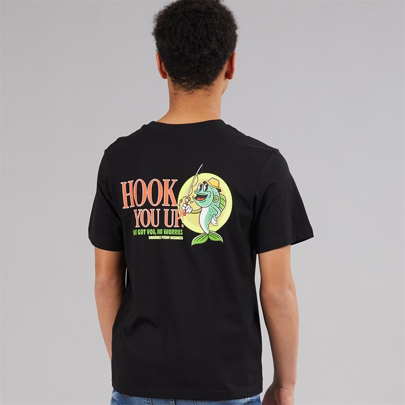 JACK & JONES Boys Bigwig T-Shirt Black - Image 3