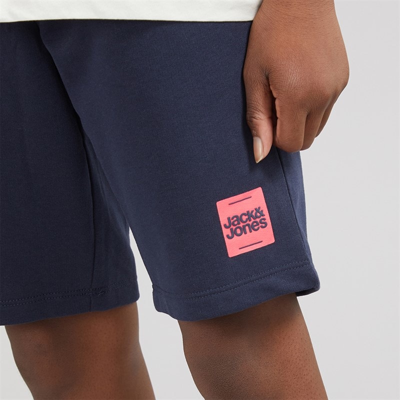 JACK & JONES Boys Brandy T-Shirt And Shorts Set Glacier Gray - Image 5