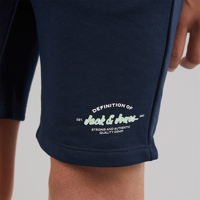 JACK & JONES Boys Brandon T-Shirt And Shorts Set Celestial Blue - Image 5