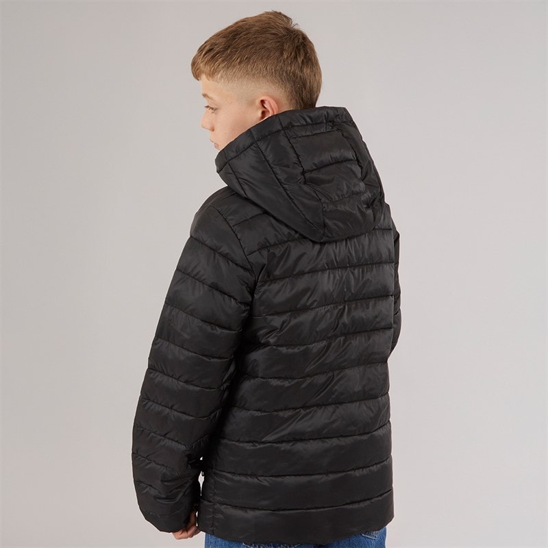 JACK & JONES Boys Logan Puffer Jacket Black - Image 2