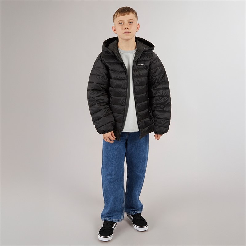 JACK & JONES Boys Logan Puffer Jacket Black - Image 5