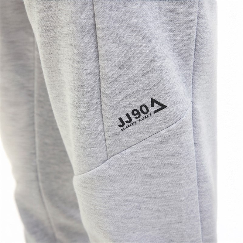 JACK & JONES Mens Fusion Joggers Light Grey Melange - Image 3