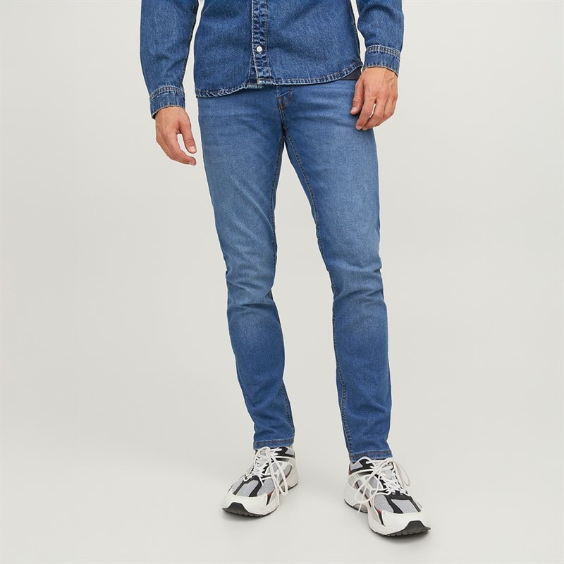 JACK & JONES Mens Glenn Original SQ 223 Noos Jeans Blue Denim