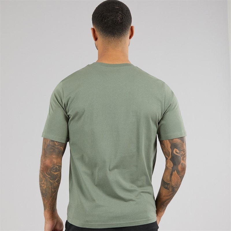 JACK & JONES Mens Relaxed T-Shirt Agave Green - Image 2