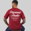 JACK & JONES Mens Norrebro T-Shirt Tibetan Red