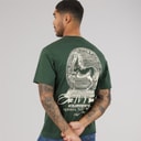 JACK & JONES Mens Maine Back Print T-Shirt Sycamore