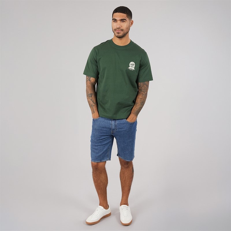 JACK & JONES Mens Maine Back Print T-Shirt Sycamore - Image 4