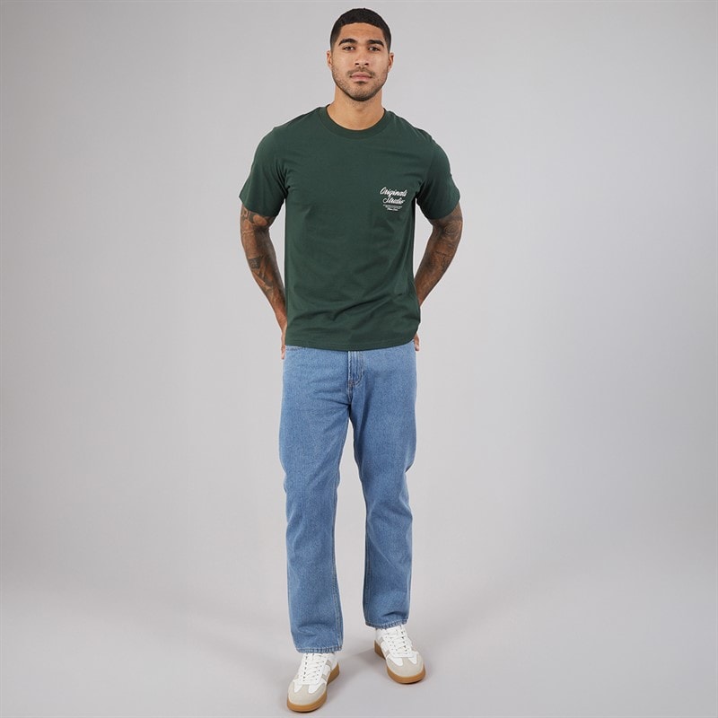 JACK & JONES Mens Chris Original Relaxed Fit Jeans Blue - Image 4