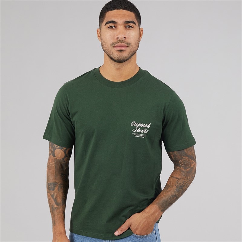 JACK & JONES Mens Norrebro T-Shirt Sycamore - Image 2