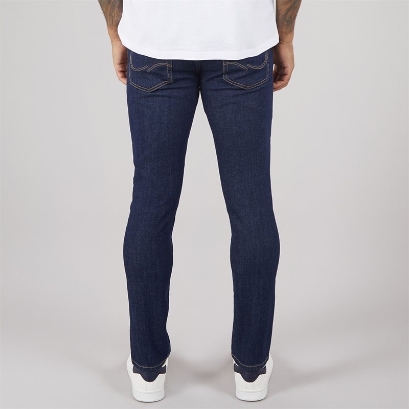 JACK & JONES Mens Glenn Original Slim Fit Jeans Dark Blue - Image 2