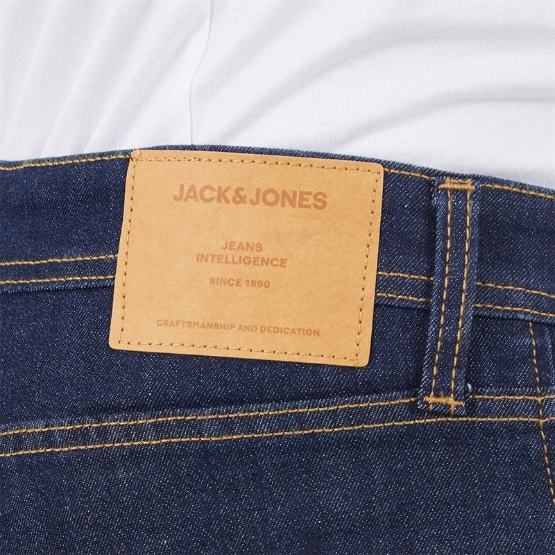 JACK & JONES Mens Glenn Original Slim Fit Jeans Dark Blue - Image 3
