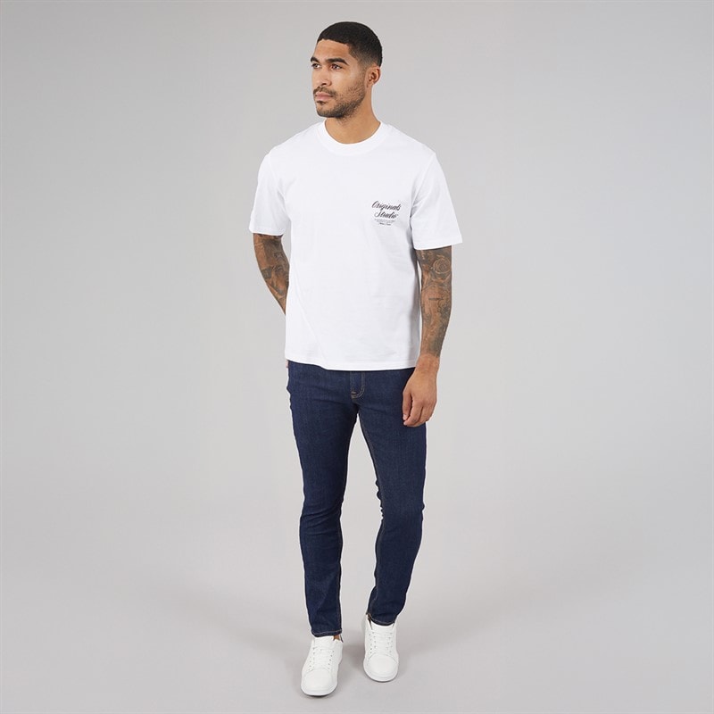 JACK & JONES Mens Glenn Original Slim Fit Jeans Dark Blue - Image 4