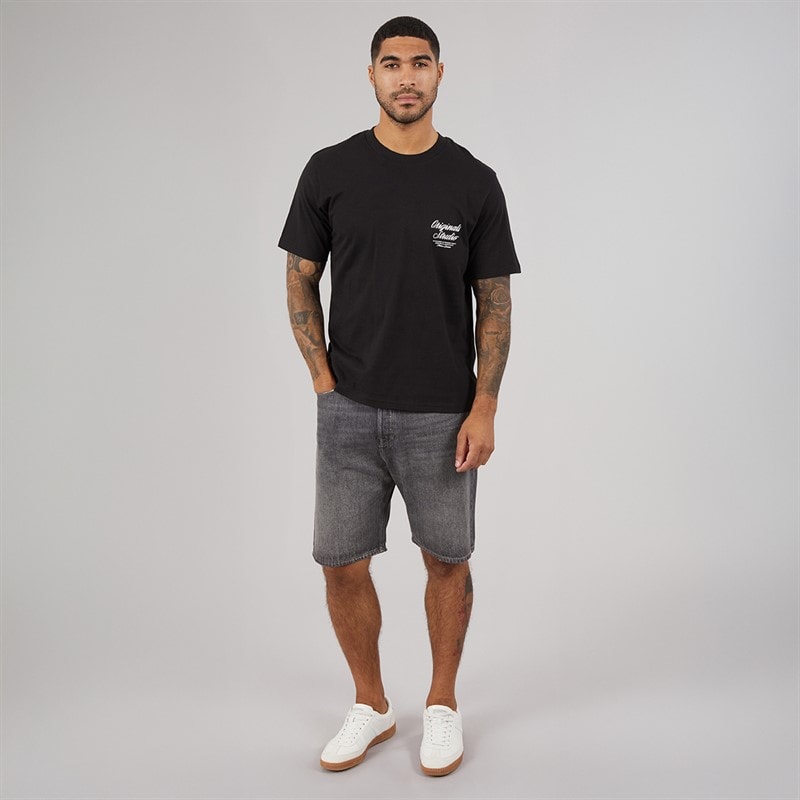 JACK & JONES Mens Norrebro T-Shirt Black - Image 4