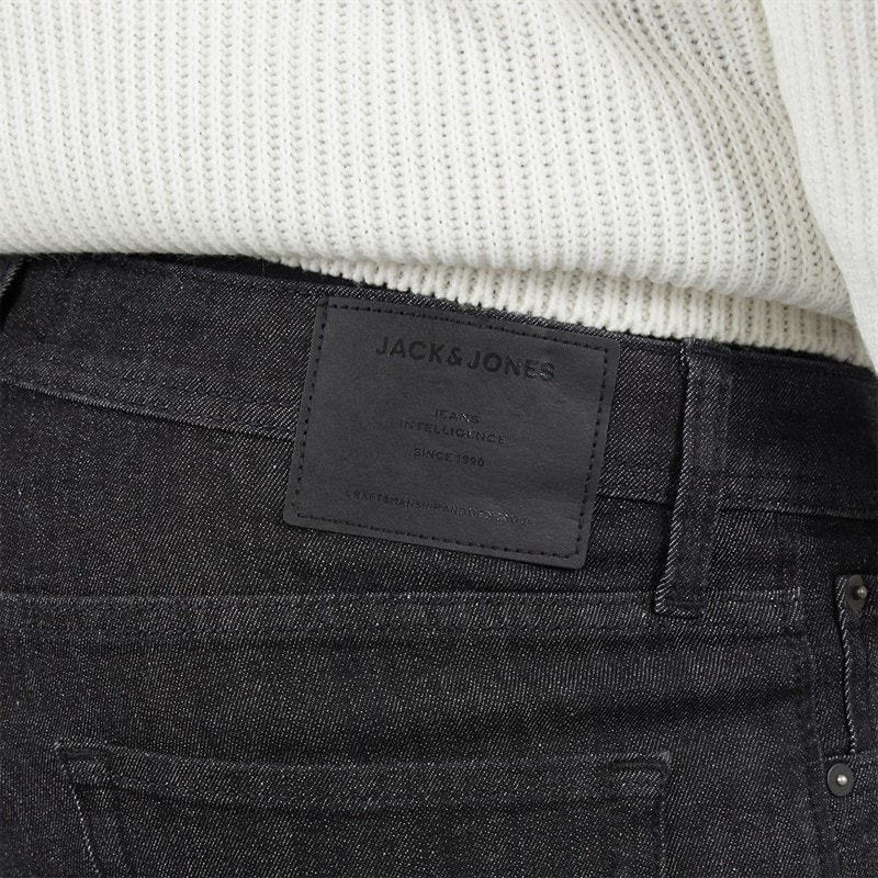 JACK & JONES Mens Glenn Original Slim Fit Jeans Black - Image 3