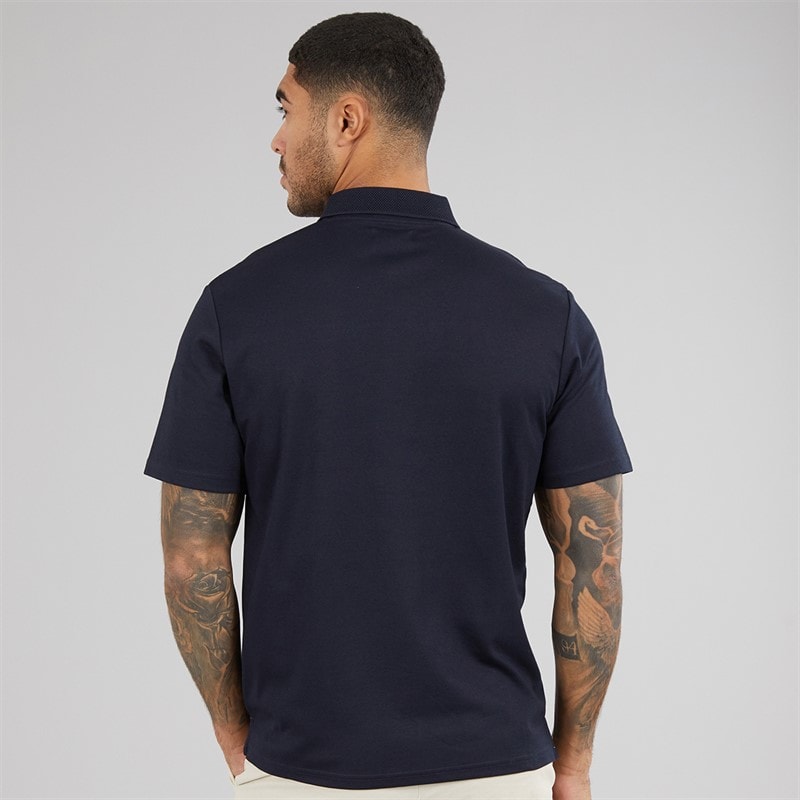 JACK & JONES Mens Crodney Polo Shirt Night Sky - Image 2