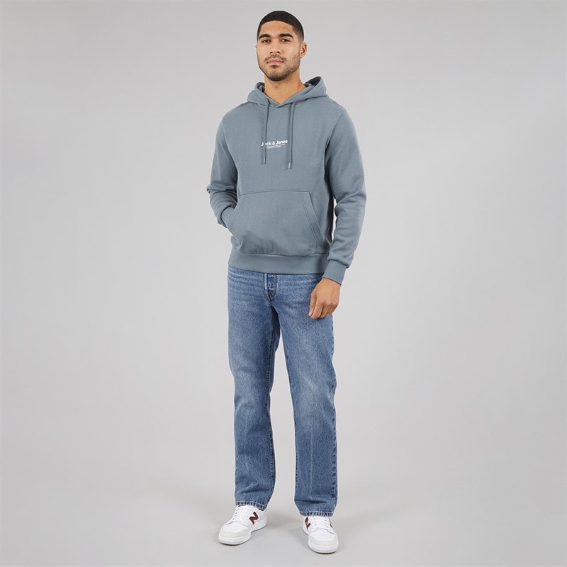 JACK & JONES Mens Vesterbro Hoodie Stormy Weather - Image 3