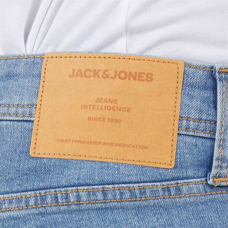 JACK & JONES Mens Glenn Original Slim Fit Jeans Blue - Image 3