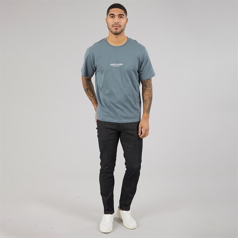 JACK & JONES Mens Vesterbro T-Shirt Stormy Weather - Image 3