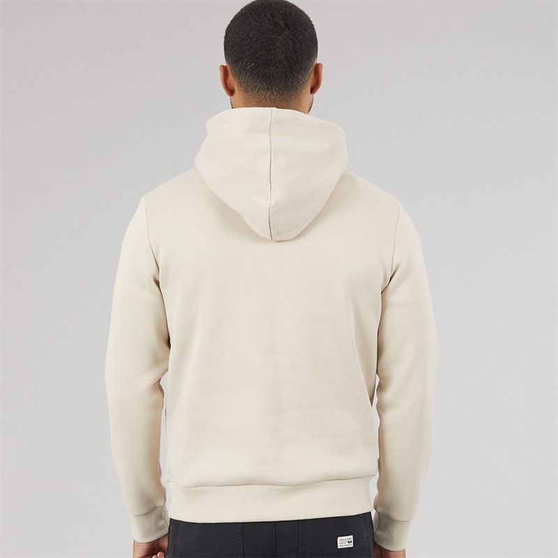 JACK & JONES Mens Yuki Front Hoodie Moonbeam - Image 2