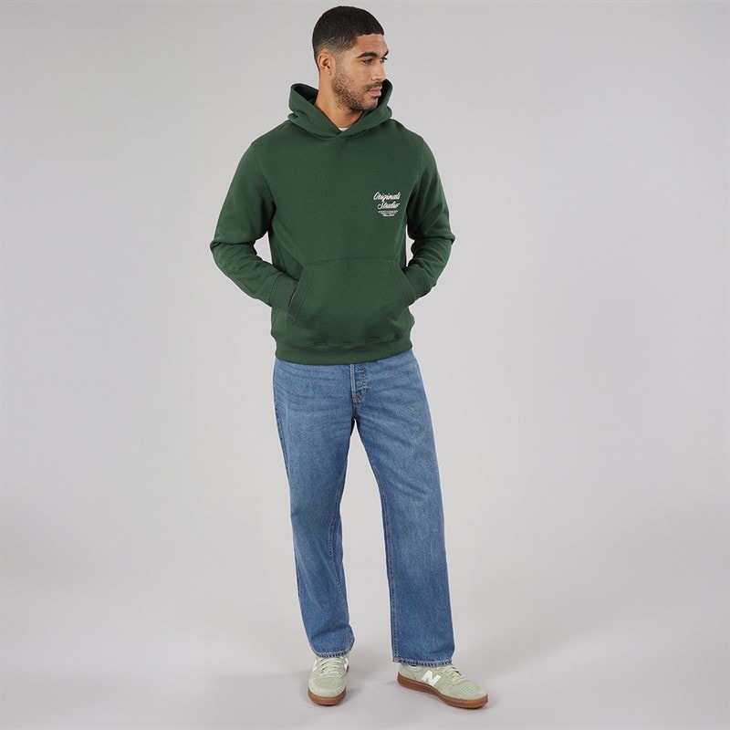 JACK & JONES Mens Norrebro Hoodie Sycamore - Image 4