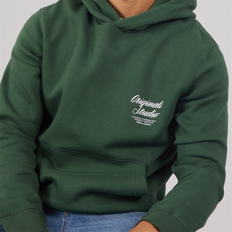 JACK & JONES Mens Norrebro Hoodie Sycamore - Image 5