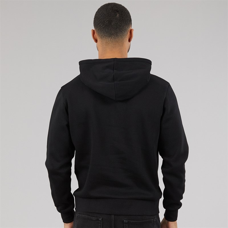 JACK & JONES Mens Vesterbro Hoodie Black - Image 2