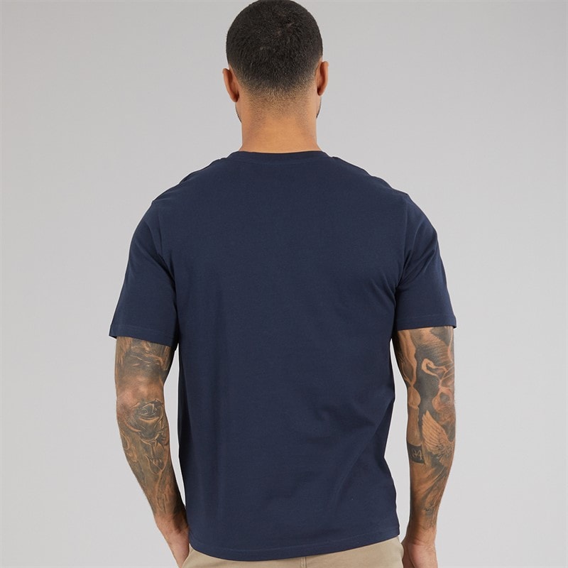 JACK & JONES Mens Relaxed T-Shirt Navy Blazer - Image 2