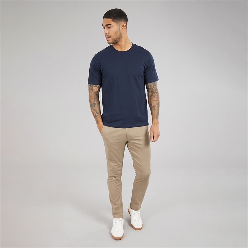 JACK & JONES Mens Relaxed T-Shirt Navy Blazer - Image 3