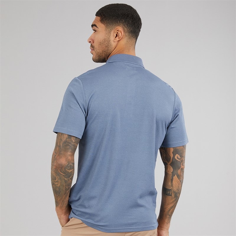 JACK & JONES Mens Crodney Polo Shirt Flint Stone - Image 2
