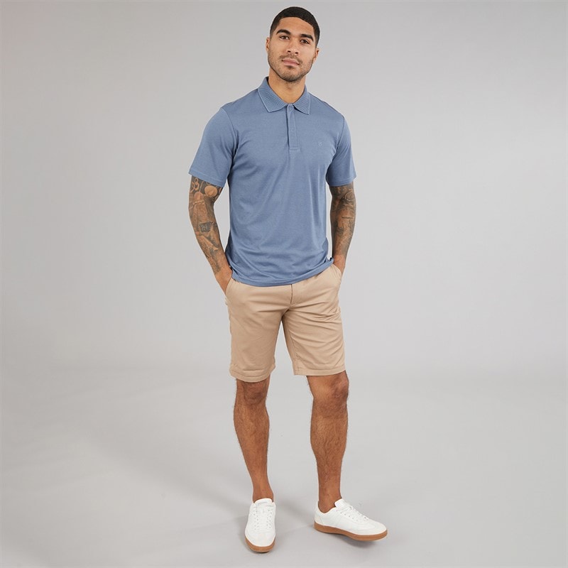 JACK & JONES Mens Crodney Polo Shirt Flint Stone - Image 4