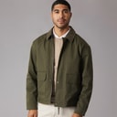 JACK & JONES Mens River Utility Coat Forest Night