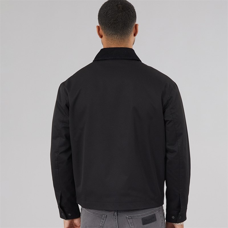 JACK & JONES Mens River Utility Coat Black - Image 3
