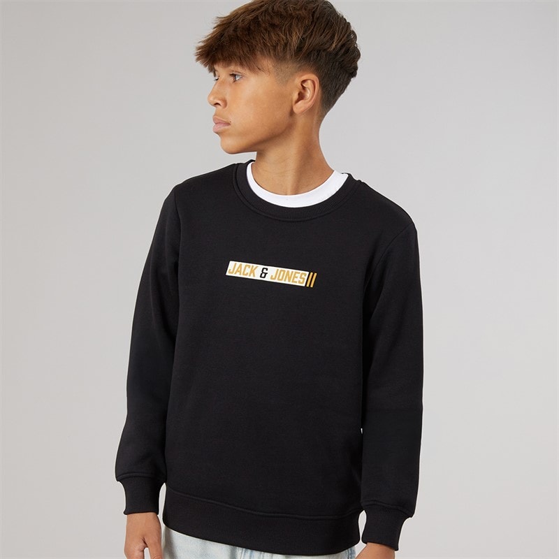 JACK & JONES Boys Munk Sweatshirt Black