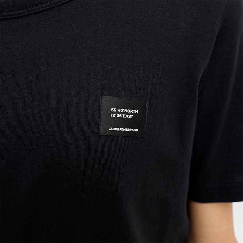 JACK & JONES Boys Cleveland T-Shirt Black - Image 3