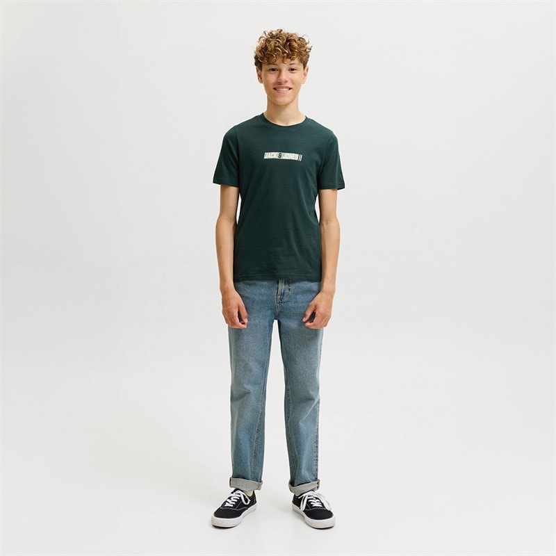 JACK & JONES Boys Munk T-Shirt Scarab - Image 4