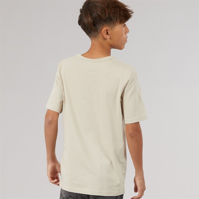 JACK & JONES Boys Cleveland T-Shirt Moonbeam - Image 2