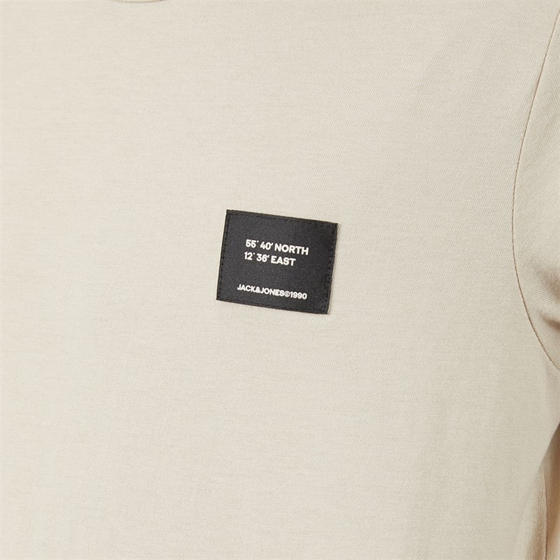 JACK & JONES Boys Cleveland T-Shirt Moonbeam - Image 3