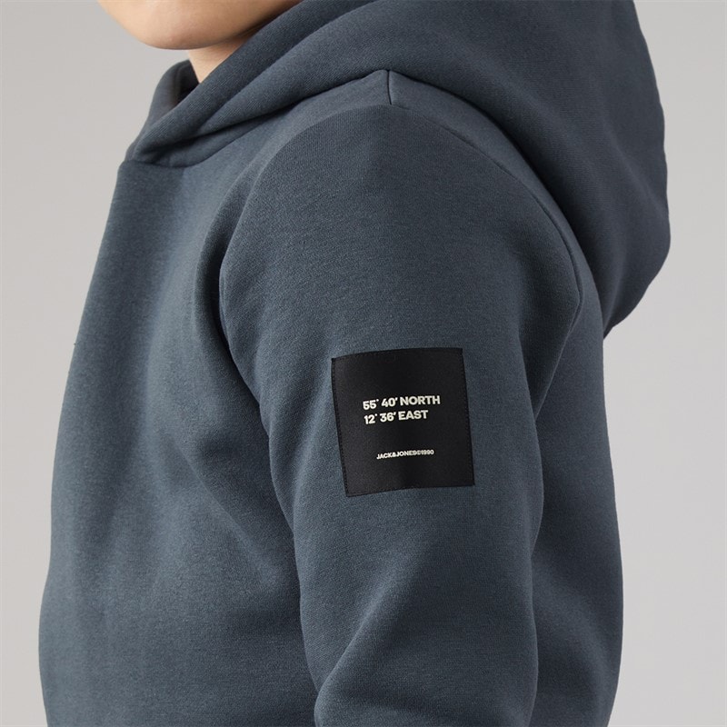 JACK & JONES Boys Cleveland Hoodie Turbulence - Image 3
