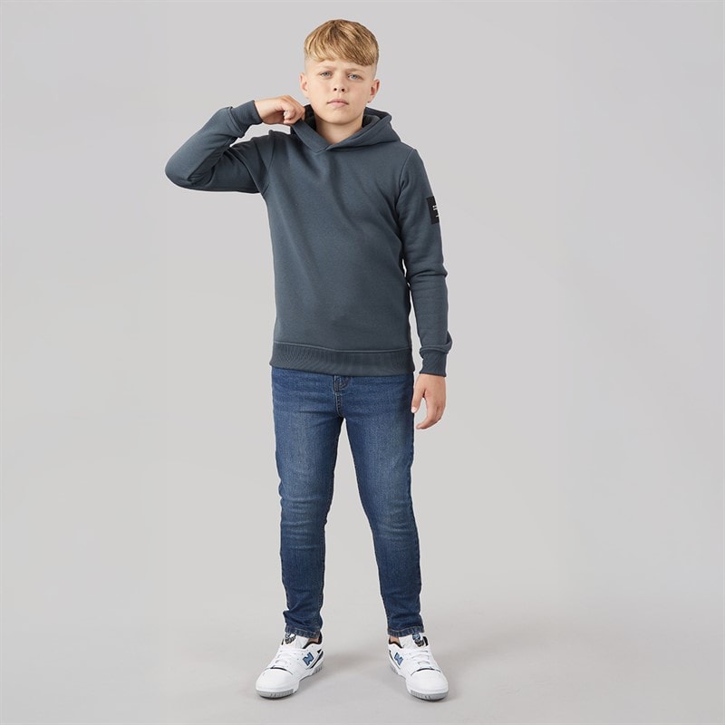 JACK & JONES Boys Cleveland Hoodie Turbulence - Image 4