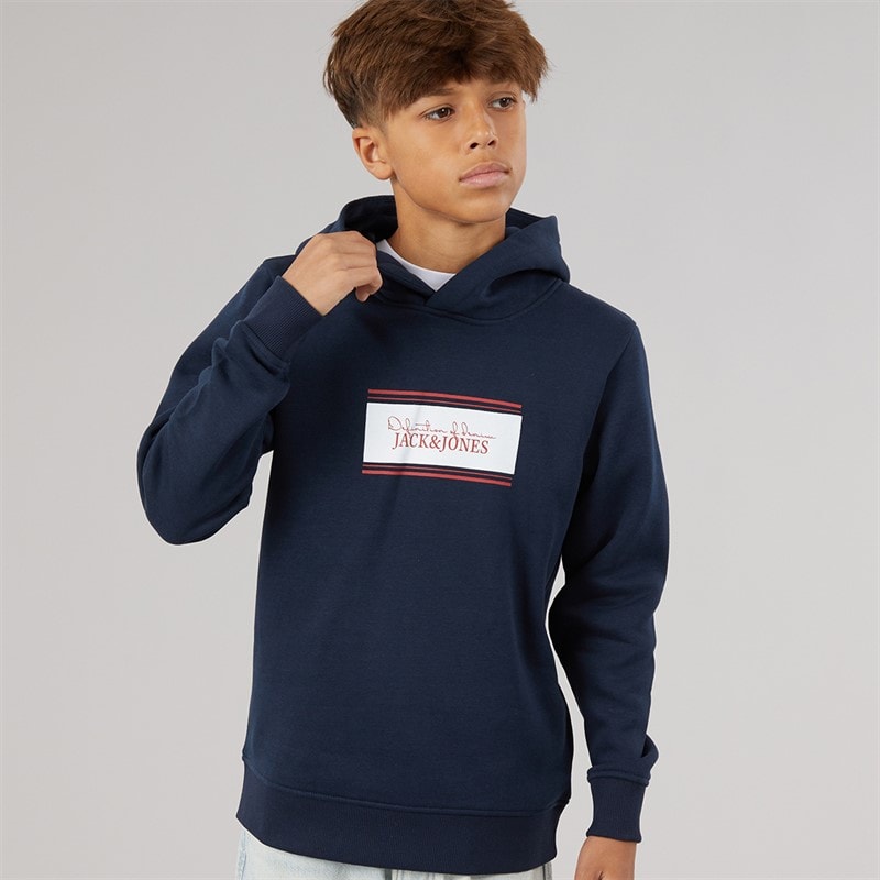 JACK & JONES Boys Buster Hoodie Navy Blazer
