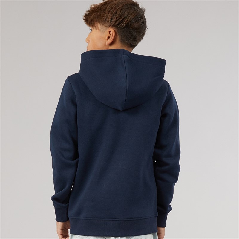 JACK & JONES Boys Buster Hoodie Navy Blazer - Image 2