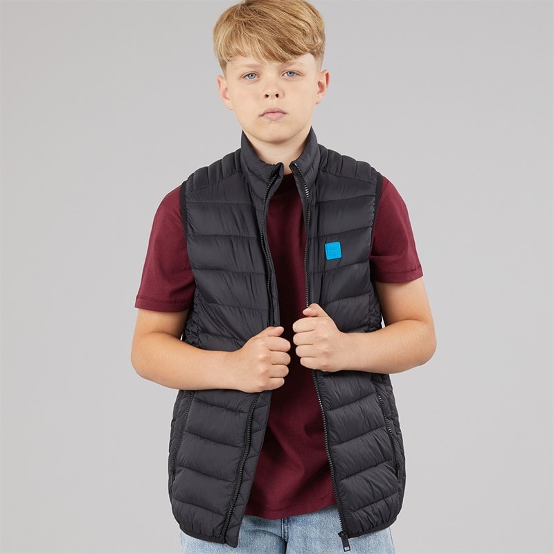 JACK & JONES Boys Bradley Light Bodywarmer Black