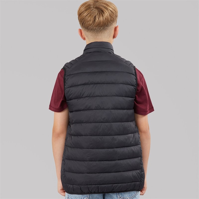 JACK & JONES Boys Bradley Light Bodywarmer Black - Image 2